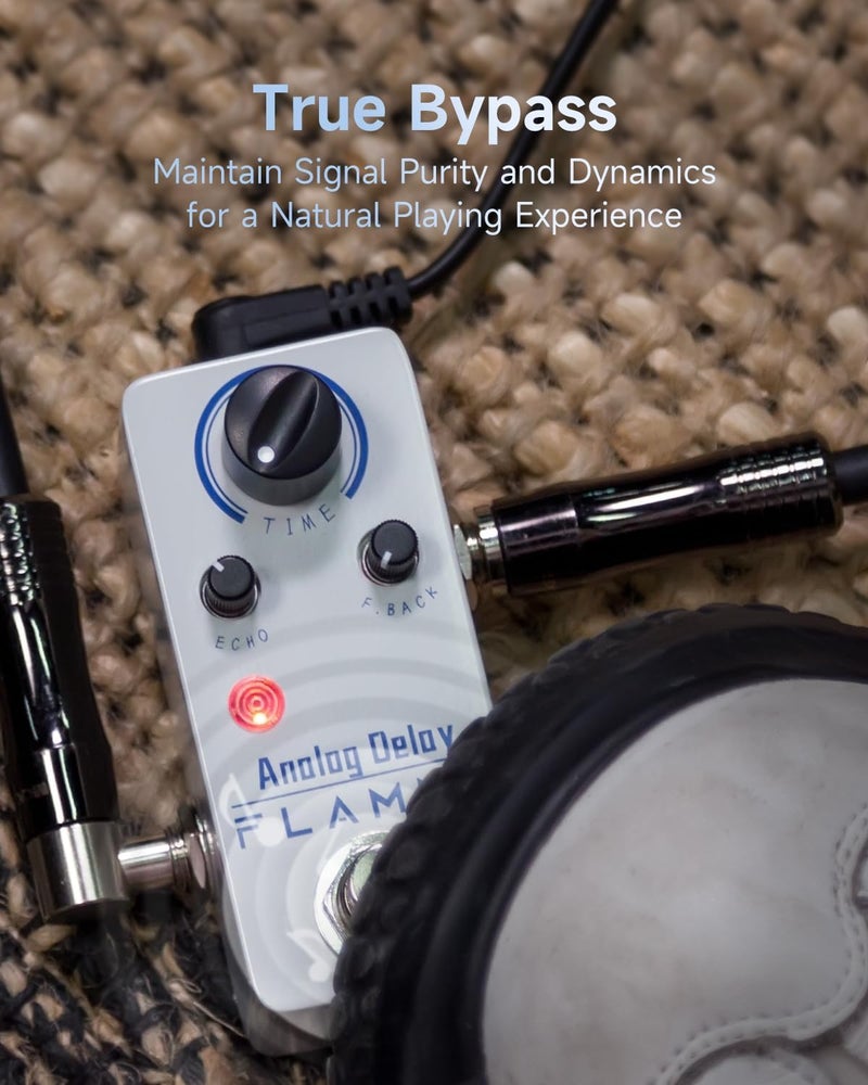 FLAMMA FC17 Analog Delay Pedal Vintage Delay Effects Electric Guitar Pedal True Bypass - Image 5